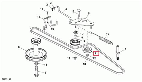 drive belt pulley for john deere skid steer 170|john deere belt tensioner.